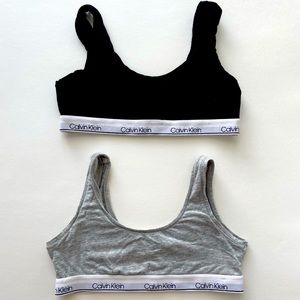 Calvin Klein black & white bra set ⚡️